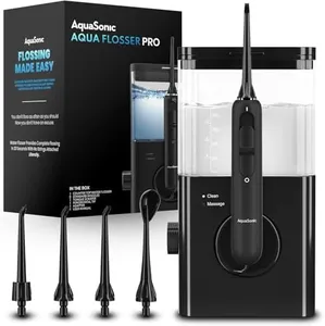 Aqua Flosser PRO - Professional Countertop Water Flosser - Oral Irrigator with 2 Modes and 10 Pressure Levels - Dentist Recommended - Flossing Made Easy