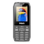 Pious M24 Dual Sim Mobile Phone (2.4 inch Display, Wireless FM Radio, 3000 mAh Battery, Made in India, Black)