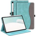 FINTIE Case for Samsung Galaxy Tab S9 FE 10.9 Inch/Galaxy Tab S9 11 Inch 2023, Multi-Angle Viewing Protective Cover with Pocket, Auto Sleep/Wake, Denim Turquoise