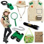 Born Toys Outdoor Explorer Kit for Kids & Dress Up & Pretend Play Costume for Ages 3-7 - Outdoor Explorer Set Scavenger Hunt