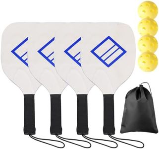 Cobuy Pickleball Paddles, Lightweight Pickleball Rackets, Pickleball Set with 4 Pickleball Balls and 1 Bag Gifts for Men Women