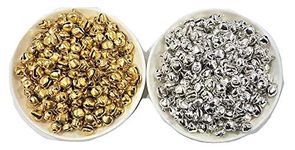 Creating Bharat Ghungroo Metal Bells for Jewellary & Craft Making (GOLDEN & Silver) (Gold-Silver 200 pieces)