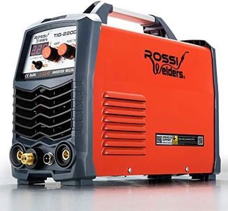 Rossi 220 Amp TIG Welder, Portable GTAW Stick Gas Tungsten Arc MMA Inverter Welding Machine, 15A Plug