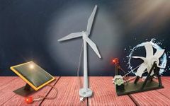 Solar, Wind & Hydro Combo Kit – 3-in-1 Renewable Energy DIY Project for Learning, Science Experiments, and Off-Grid Power Solutions – Includes All Parts for Solar, Wind, and Hydro Systems