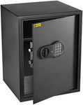 Homesafe HV50E Electronic Safe, Security Box 50x35x35cm (HxWxD) for Home, Office, Hotel Business, Cash Money, Document, Jewelry, Storage 56L, Carbon Satin Black