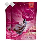 Soft & Fresh Combo Pack of Pink Coral 2X900ml, best Fabric Conditioner softener increase freshness and softness 900ml refill pouch pack of 2