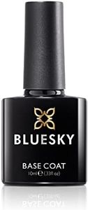 BLUESKY Base Coat Gel Nail Polish Soak Off LED UV Light - Chip Resistant & 21-Day Wear 10ml