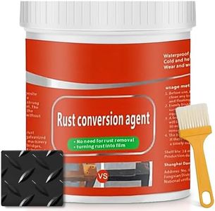 Rust Gel Rust Converter - 35.3 Fl Oz, Rust Remover for Metal, Anti Rust Paint with Brush, Eliminates Oxides from Aluminum, Cast Iron, and Steel (Black,35.3 Fl Oz)