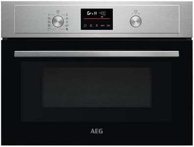 AEG 3000 Series Solo Microwave & Grill - Integrated Oven KMX525060M, 42L, Grill Function, Defrost, Electronic Display, Clean Enamel, Built-In 450x560x550mm, Stainless Steel Antifingerprint Coating