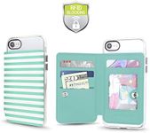 Cell Phone Wallet for Back of Phone, Stick On Wallet Credit Card ID Holder with RFID Protection Compatible with iPhone, Galaxy & Most Smartphones and Cases