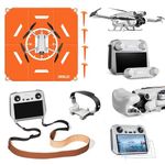 STARTRC Mini 3 Pro Accessories Bundle 7 in 1 Accessories Kit Landing Pad,Glass,Lanyard Neck Strap,Landing Gear,Gimbal Protector,Joystick Protector,Propeller Holder Strap for DJI Mini 3 Pro Accessories