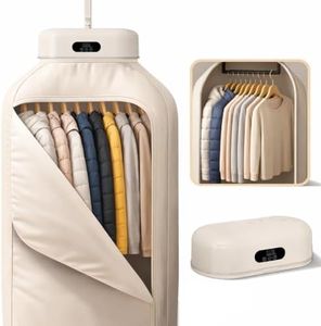 Portable Clothes Dryer, 700W Fast Drying with Wrinkle-Reducing Gentle Heat, No Assembly Required, Quiet Compact Dryer for Apartment, RV, Travel & Small Spaces