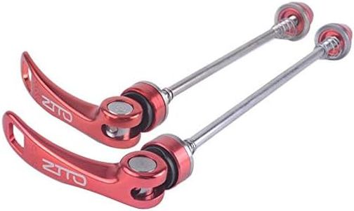 Zsling 1 Pair ZTTO Bicycle Skewers Ultralight Quick Release Skewers Front Rear Set 110/135mm for MTB Road Bike Red