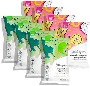 Little Spoon Organic Baby Puffs Variety Pack – Kale Apple & Banana Pitaya Duo – Meltable Toddler Puffs (2-Pack)