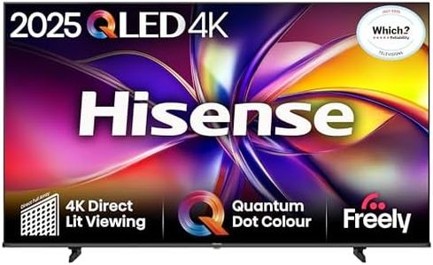 Hisense 65" 65E78QTUK QLED Smart AI TV - 4K Direct Lit Viewing, Quantum Dot Colour, Hi-View AI Engine, Dolby Vision, Dolby Atmos with Freely, Disney +, YouTube, Netflix