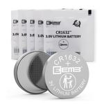 EEMB CR1632 Battery 5 PACK CR1632 3V Lithium Battery Button Coin Cell Batteries 1632 Battery ECR1632,DL1632 for Watch, Key Fob, Calculator, Car Remote, Mobile Game, Toys, Smart Devices