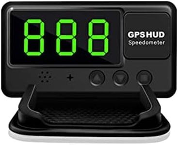 VJOYCAR C60 Universal Car HUD Head Up Display Digital GPS Speedometer with Compass Time Fatigue Driving Alarm Over Speed Alert for All Vehicle Include Truck Electric Hybrid Automobile