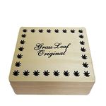 Grass Leaf Original Smoking Accessories Rolling Storage Box "Large Size" by ismoketime