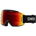 Smith Optics Squad MTB Downhill Cycling Goggle - Black, ChromaPop Everyday Red Mirror + Clear AF