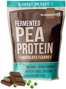 Nutrasumma 2.11 LB 100% Pea Protein Powder Fermented Chocolate -North American Sourced Peas - Plant Protein Powder (Non-GMO, Gluten Free, Vegan Friendly)