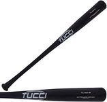 Tucci 421 Ultralight Traditional Maple Wood Youth Baseball Bat, Black/Black, 30"