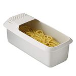 Microwave Pasta Cooker with Strainer, Heat Resistant Pasta Boat Steamer Spaghetti Noodle Cooker, BPA-Free Microwaveable Pasta Cooker for Dorms Small Kitchens Offices