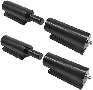 1 Pair Heavy Duty Gate Hinge 7 inches, Door Hinge Barrel Style for Swing Gate Trailer Ramp Gate 450lb Capacity - Weld On Install