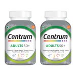 Centrum Adults 50+| 50 Tabs (Pack of 2)|Calcium, Vitamin D & 21 vital Nutrients support Overall Health & Strong Joints (Veg)|World's No.1 Multivitamin