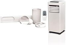 Prem-I-Air 5000 BTU Cooling Output Mobile Portable Air Conditioner with Fan, Dehumidifier, Timer and Remote Control. Designed for Use in Homes and Offices