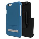 Seidio Surface Case with Metal Kickstand and Holster Combo for Apple iPhone 6 - Retail Packaging - Electric Blue