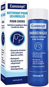 Canosept Nettoyant Oreille Chien 125ml - Solution pour le soin des oreilles & Dissout la saleté et les résidus naturels dans l'oreille - Spray Antiseptique Chien - Gouttes pour les oreilles des chiens