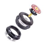 Mountain Bike 4444S Headset 44mm 1-1/8" Bike Headset Spacer,Bicycle Headset Kit, Bearing Semi Integrated Straight Tube Fork Internal,Aluminium Alloy