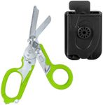 Trauma Scissors 6-in-1 Multifunctional Folding Scissors are Ideal for Professional use in Emergency Services or for Everyday tasks,Green