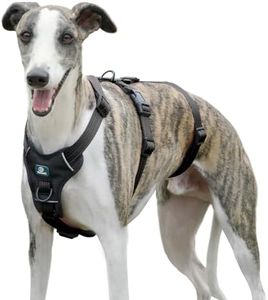 Paworld Sicherheitsgeschirr Hund, Anti Zug Hundegeschirr, Panikgeschirr für Hunde, Ausbruchsicheres Geschirr Hund, Verstellbare, Atmungsaktiv Weste für kleine, mittelgroße und große Hunde (Schwarz,L)