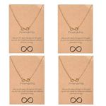 Infinity Necklaces Friend Necklaces For 4 Girls