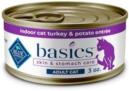 Blue Buffalo Basics Grain-Free, Turkey, Adult Wet Cat Food, 3 oz., Count of 24