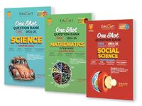 Educart CBSE Class 10 One Shot Question Bank 2024-25 Science, Mathematics and Social Science (for 2025 exam) 3 Book Bundle