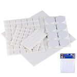 125 Pieces Assorted Furniture Felt Pads Heavy Duty Round White Floor Protectors Great for Chairs Sofas Table Legs Premium Quality Self Adhesive Stick On Pads Protect Your Wood Floors and Reduce Noise