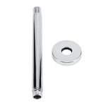 Shower Arm Wall Mounted Stainless Steel Top Round Shower Extension Arms Pipe for Bathroom Ceiling Shower Head Accessories(8 Inch)