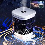 Humidifiers,1000ml Air Humidifier for Bedroom with Night Light and 2 Mist Modes,Cool Mist Humidifier,Portable Personal Desktop USB Humidifiers,Waterless Auto Shut-Off,Super Quite for Car Office Home