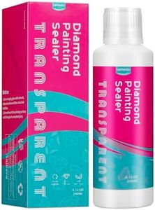 Lemeitu Juego de Sellador de Pintura de Diamante,Painting Glue and Puzzle Glue with Sponge Head, Permanent Hold Sealer,240ML/8.12OZ,1 Pack