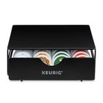 Keurig Slim Non-Rolling Storage Drawer, Coffee Pod Storage, Holds up to 24 Keurig K-Cup Pods, Black, Storage Drawer - 24ct ( Packaging May Vary )