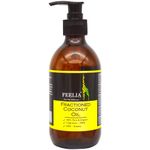 Feelia - Organic Fractioned Coconut oil - Non-Greasy, Fragrance-Free 100% Pure & Organic (300ml)