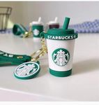 Cute miniature Cup rubber 3D Keychain Special Edition for School bags, hand bags, Keys with key ring