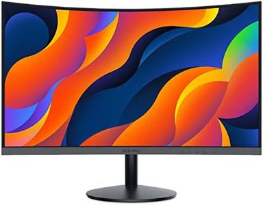KOORUI Monitor Curvo - 23,6 Pulgadas Full HD (1920 x 1080 a 60 Hz, VA, 5 ms, Curvatura 1800R, HDMI, VGA,Ajustables, Antirreflejo, Inclinación Eye Ease,Monitor Gaming) Negro, 24N5C