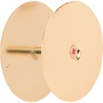 PRIME-LINE Door Hole Cover Plate, 2-5/8 in. Diameter, Brass, Increase Home Security on Entry Doors