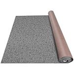 Happybuy Marine Carpet Boat Carpet Rugs Indoor Outdoor Rugs for Patio Deck Anti-Slide TPR Water-proof Back Cut Outdoor Marine Carpeting Easy Clean Outdoor Carpet Roll Entryway Porch (6 * 13ft, Gray)