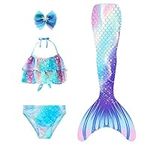 Mskseciy Mermaid Tails for Girls Sw