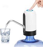 VASLON Water Bottle Pump Portable Electric Water Bottle Dispenser for Universal 5 Gallon Bottle USB Charging Automatic Drinking Water Pump (White)