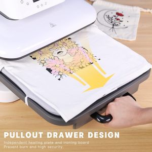HTVRONT 15x15 Heat Press Machine – White, Easy Press for T-Shirts